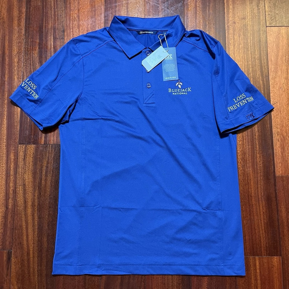 Bluejack National Golf Polo Shirt Mens Medium Cutter & Buck Loss Prevention NWT